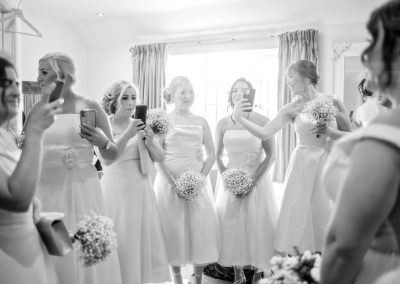 Bridal Party Photographing Bride